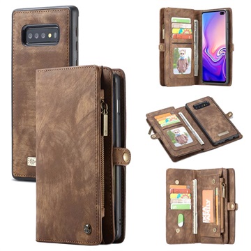 Caseme 2-in-1 Multifunctional Samsung Galaxy S10 Wallet Case - Brown