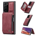 Caseme C20 Zipper Pocket Samsung Galaxy Note20 Ultra Case - Red