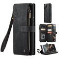 Caseme C30 Multifunctional Samsung Galaxy S22 Ultra 5G Wallet Case - Black