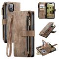 Caseme C30 Multifunctional iPhone 14 Max Wallet Case - Brown