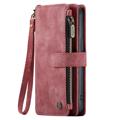 Caseme C30 Multifunctional iPhone 14 Pro Wallet Case - Red