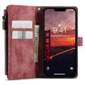 Caseme C30 Multifunctional iPhone 14 Wallet Case - Red