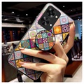 Checkered Pattern OnePlus Nord 2T Hybrid Case - Colorful Mandala