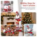 Christmas Cartoon Plush Curtain Tie-Back Decorative Clasp – Santa