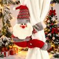 Christmas Cartoon Plush Curtain Tie-Back Decorative Clasp – Santa
