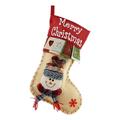 Christmas Stocking with 3D Character – 46x30cm - Snowman