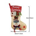 Christmas Stocking with 3D Character – 46x30cm - Snowman