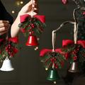 Christmas Tree Bell Ornament Hanging Decoration - 22x6.5cm