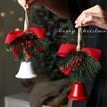 Christmas Tree Bell Ornament Hanging Decoration - 22x6.5cm
