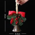 Christmas Tree Bell Ornament Hanging Decoration - 22x6.5cm