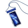 Clear IPX8 Universal Waterproof Case / Dry Bag - 7" - Blue