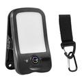 Clip-On Solar Camping Light with 3 Brightness Modes - Black