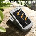 Clip-On Solar Camping Light with 3 Brightness Modes - Black