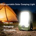 Clip-On Solar Camping Light with 3 Brightness Modes - Green