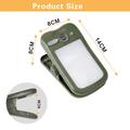 Clip-On Solar Camping Light with 3 Brightness Modes - Green