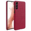 Samsung Galaxy S23 5G Cloth Coated Plastic Case - Red