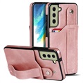 Samsung Galaxy S21 FE 5G Coated TPU Case with RFID - Rose Gold