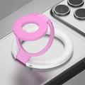 Color Block Magnetic Phone Ring Holder - MagSafe Compatible - White
