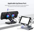 Cooling Docking Station with USB Hub for Asus ROG Ally X, Steam Deck, Nintendo Switch - Matte Black