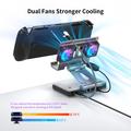 Cooling Docking Station with USB Hub for Asus ROG Ally X, Steam Deck, Nintendo Switch - Matte Black