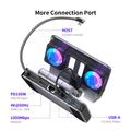 Cooling Docking Station with USB Hub for Asus ROG Ally X, Steam Deck, Nintendo Switch - Matte Black