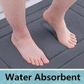 Coral Fleece Bathroom Mat Set – U-Shaped, Absorbent, Anti-Slip - 3 Pcs. - Grey