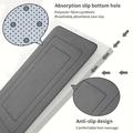 Coral Fleece Bathroom Mat Set – U-Shaped, Absorbent, Anti-Slip - 3 Pcs. - Grey