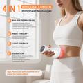 Cordless 4-in-1 Bio-Pulse Heat/Light Therapy Massager - White