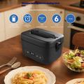 Cordless Electric Heating Lunch Box 80W - Black