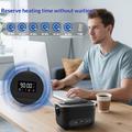 Cordless Electric Heating Lunch Box 80W - Black