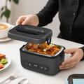Cordless Electric Heating Lunch Box 80W - Black