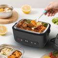 Cordless Electric Heating Lunch Box 80W - Black