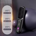 Cordless Hair Straightening Comb with LCD Display and 3 Temperature Settings