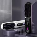 Cordless Hair Straightening Comb with LCD Display and 3 Temperature Settings
