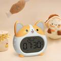 Corgi Dog LED Alarm Clock with Night Light