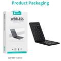 Coteci 64017 Foldable Bluetooth Keyboard for Android, iOS, Windows - QWERTY - Black