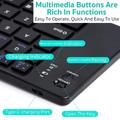 Coteci 64017 Foldable Bluetooth Keyboard for Android, iOS, Windows - QWERTY - Black