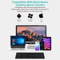 Coteci 64017 Foldable Bluetooth Keyboard for Android, iOS, Windows - QWERTY - Black