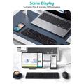 Coteci 64017 Foldable Bluetooth Keyboard for Android, iOS, Windows - QWERTY - Black