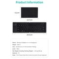 Coteci 64017 Foldable Bluetooth Keyboard for Android, iOS, Windows - QWERTY - Black