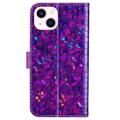 Croco Bling Series iPhone 14 Wallet Case - Purple