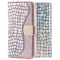 Croco Bling Samsung Galaxy A50 Wallet Case