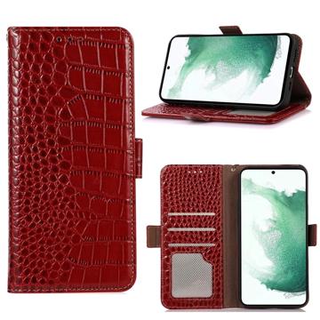 Crocodile Samsung Galaxy A14 Wallet Leather Case with RFID