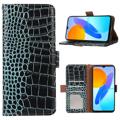 Crocodile Series Honor X8 Wallet Leather Case with RFID