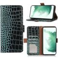 Crocodile Series Motorola Moto G32 Wallet Leather Case with RFID - Black