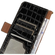 Xiaomi 17T Pro Crocodile Series Wallet Leather Case with RFID - Black
