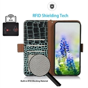 Xiaomi 17T Pro Crocodile Series Wallet Leather Case with RFID - Green