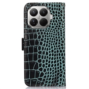 Xiaomi 17T Pro Crocodile Series Wallet Leather Case with RFID - Green