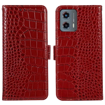 Motorola Moto G (2023) Crocodile Series Wallet Leather Case with RFID