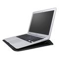 Crocodile Skin Laptop Sleeve with Stand - 13.3" - Black